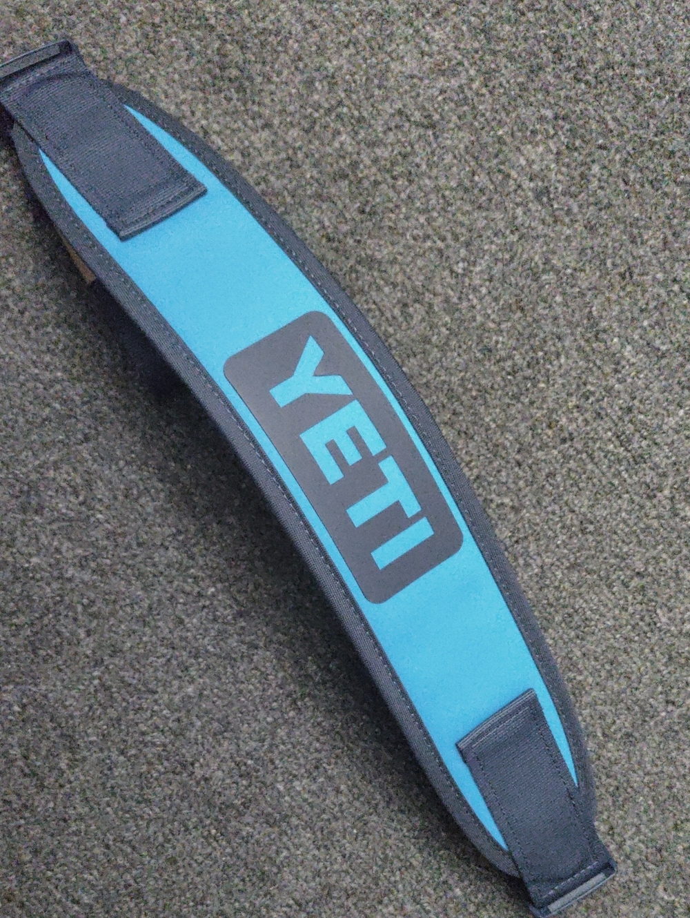 Yeti Blue Neoprene Padded Carry Strap with Logo